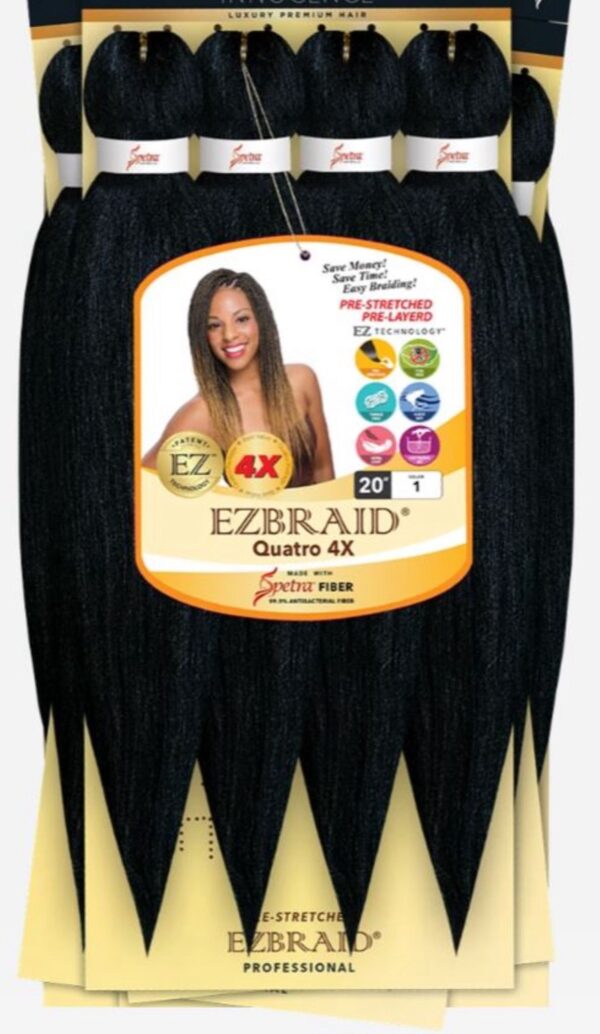 EZ BRAID HAIR 4X. 52" Pre-stretched.