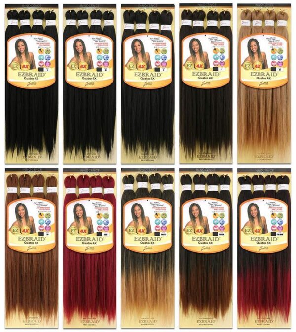 EZ BRAID HAIR 4X. 52" Pre-stretched.