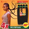 p42 Pre‑Stretched Braiding Hair – Sensationnel Xpression 4X 38”