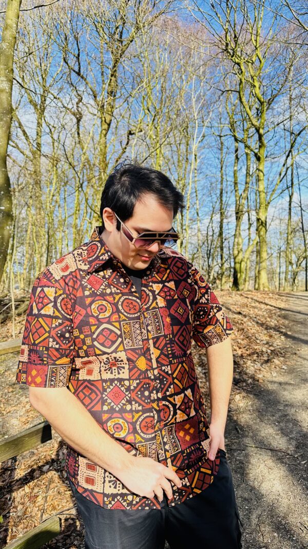 IMG_0589 Vintage African Print Short Sleeve