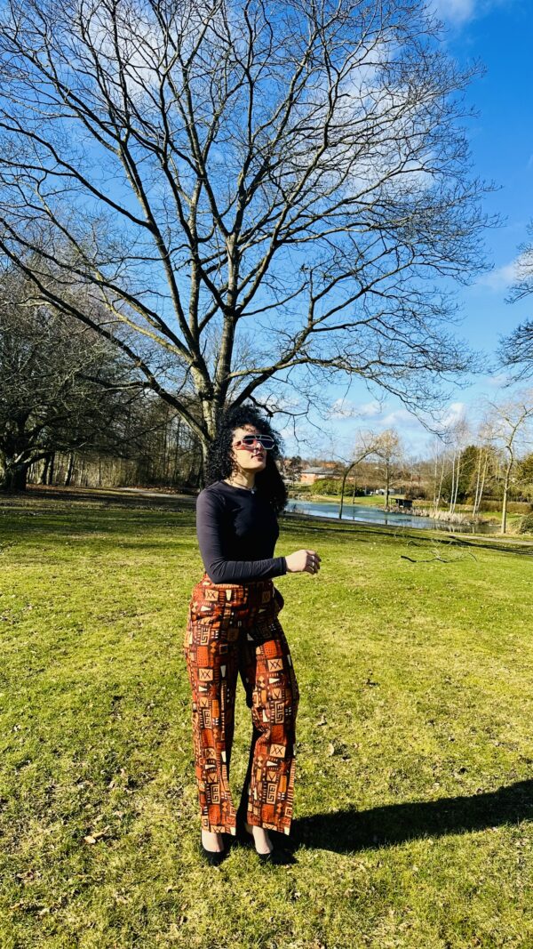 Women African Print Wide Leg