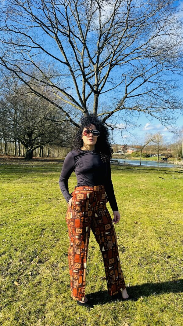 Women African Print Wide Leg