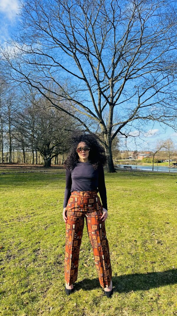 Women African Print Wide Leg