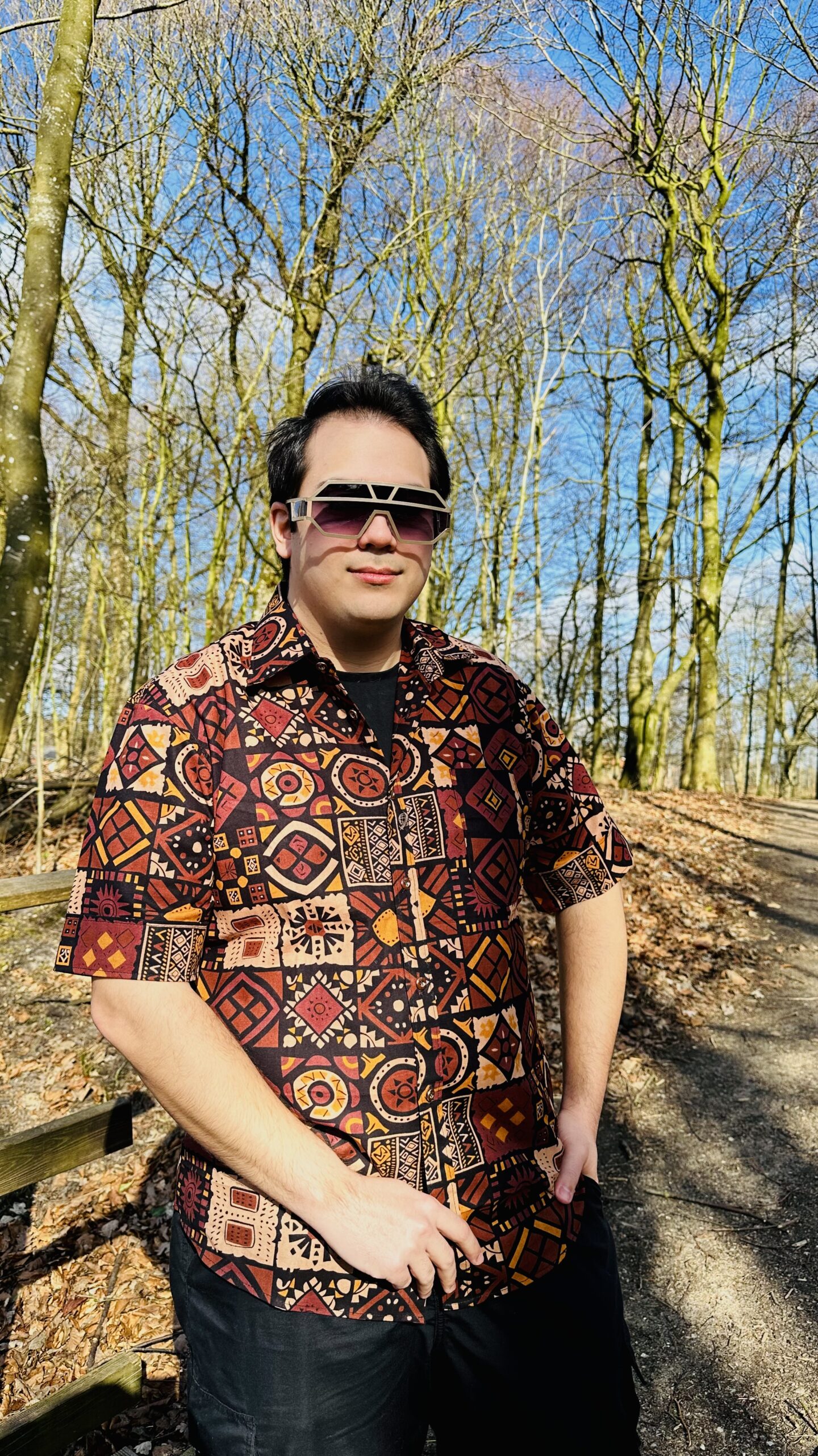 Vintage African Print Short Sleeve