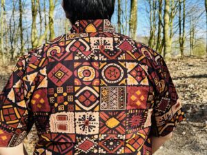 Alternative view of Vintage African Print Short Sleeve