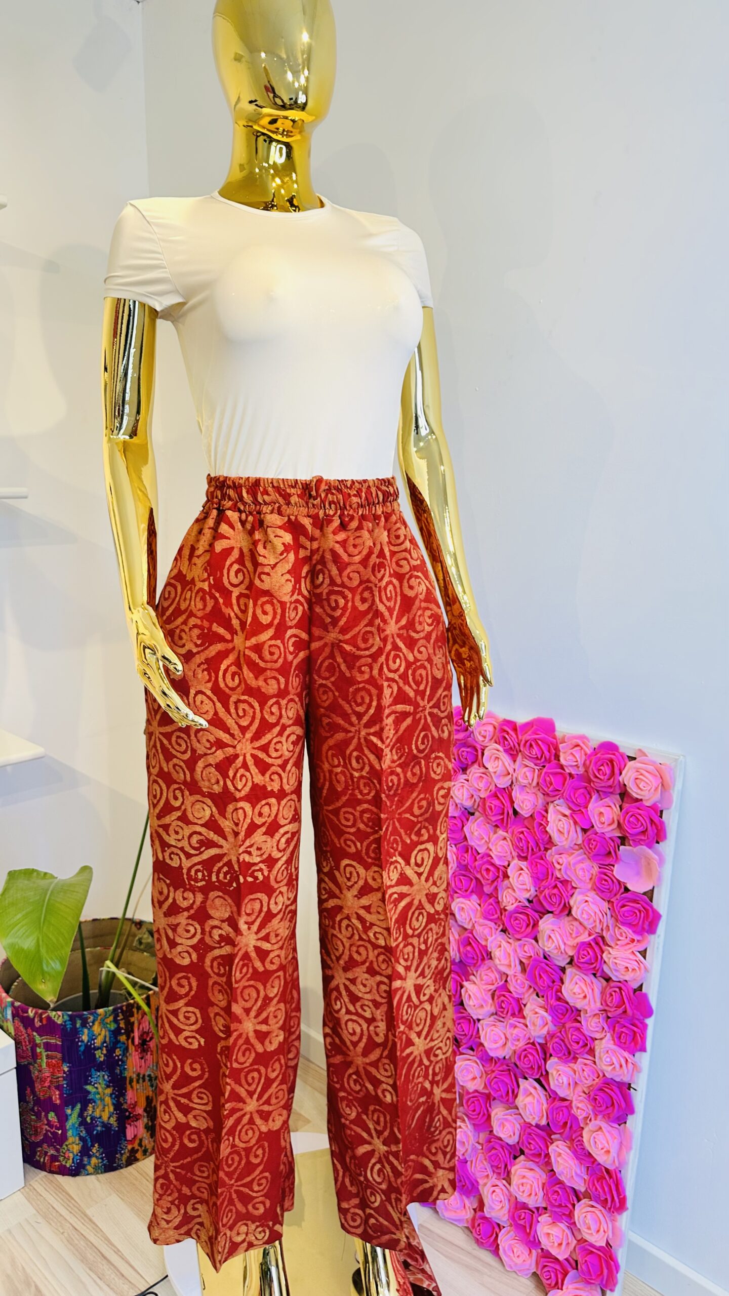 African Print Trouser Adire - Billede 2