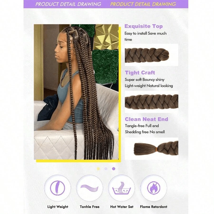 Original African X-pression for Braiding - Billede 8