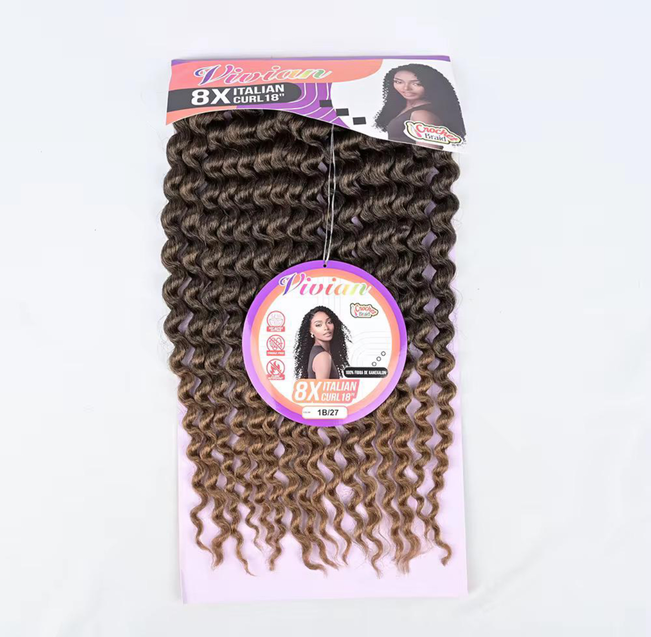 Italian Curls Braid – 8X Pack 28” - Billede 4