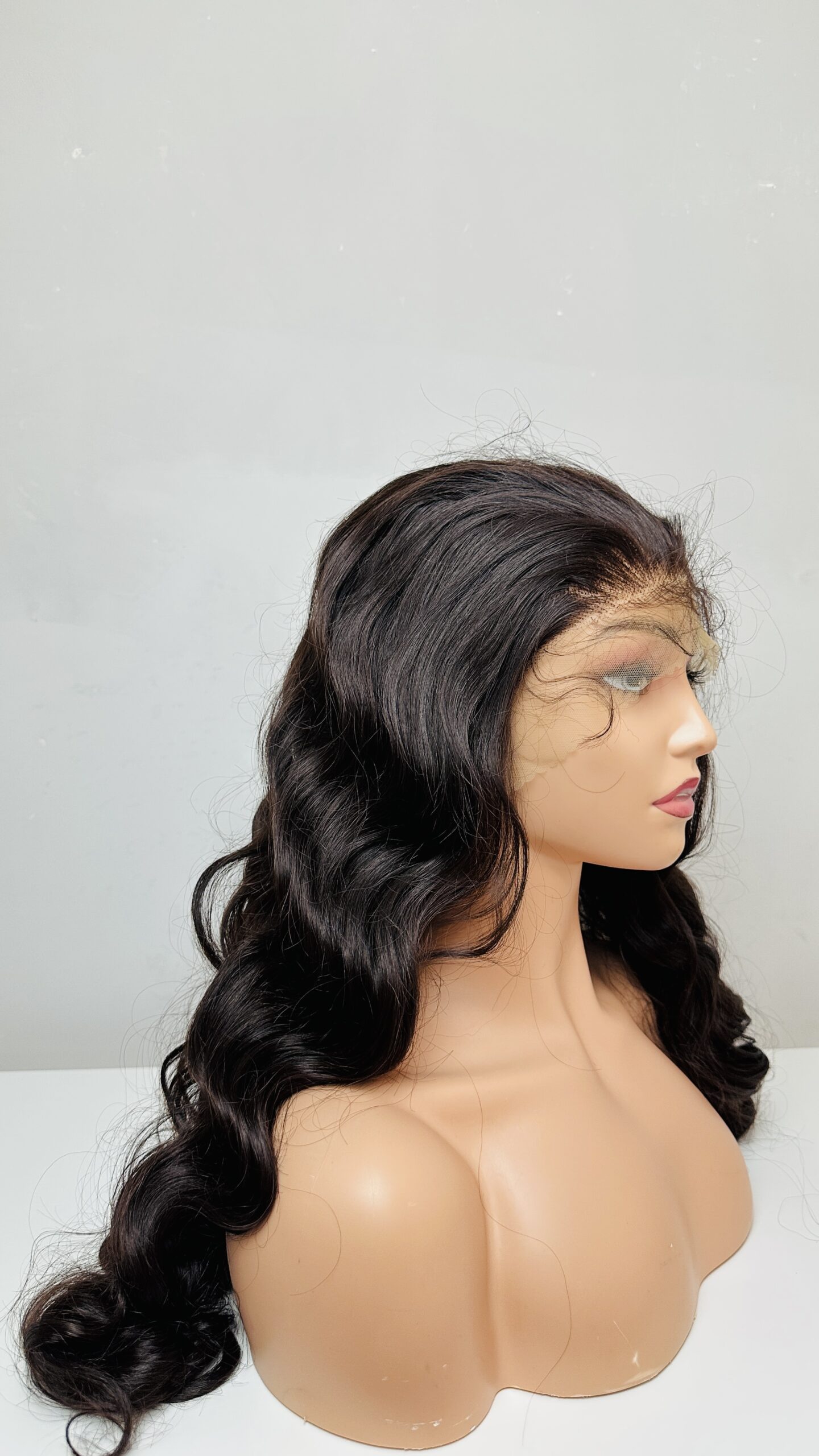 Premium Heat Resistant Synthetic Fiber. 6×13 Lace Frontal - Billede 4