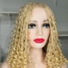 Boho blonde braided wig