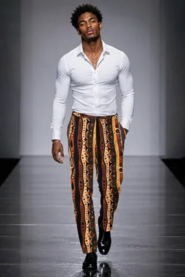 Troner African Print Trouser
