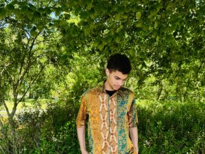 Alternative view of Men Artistic Silk Shirt