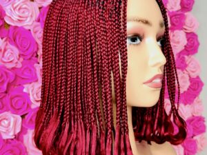 Alternative view of Braided bob wig