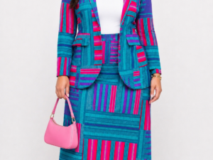 Alternative view of Ankara Blazer & Skirt