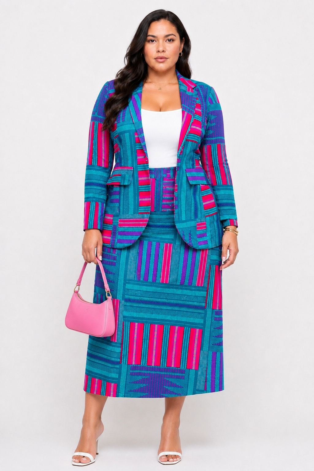 Ankara Blazer & Skirt