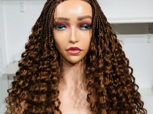 French curls braided wig