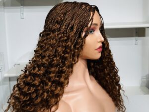 French curls braided wig - Billede 4