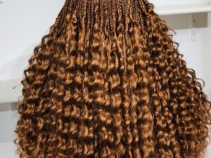 French curls braided wig - Billede 6