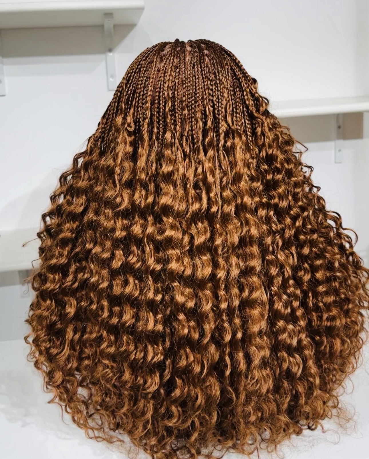 French curls braided wig - Billede 6