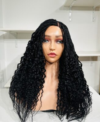 Mix braided wig