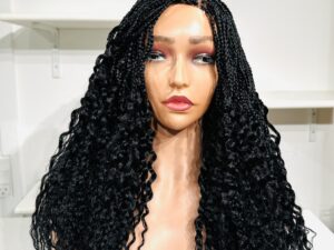 Ebony curly wig