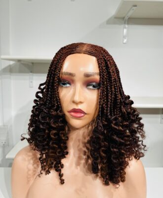 Browny braided wig