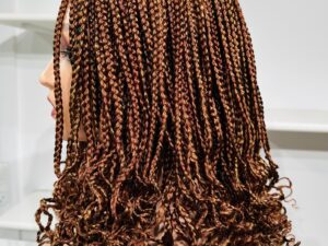 Curly tip braided wig - Billede 6