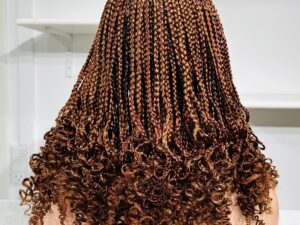 Curly tip braided wig - Billede 3