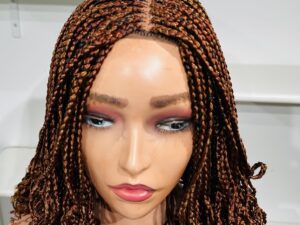 Curly tip braided wig - Billede 5